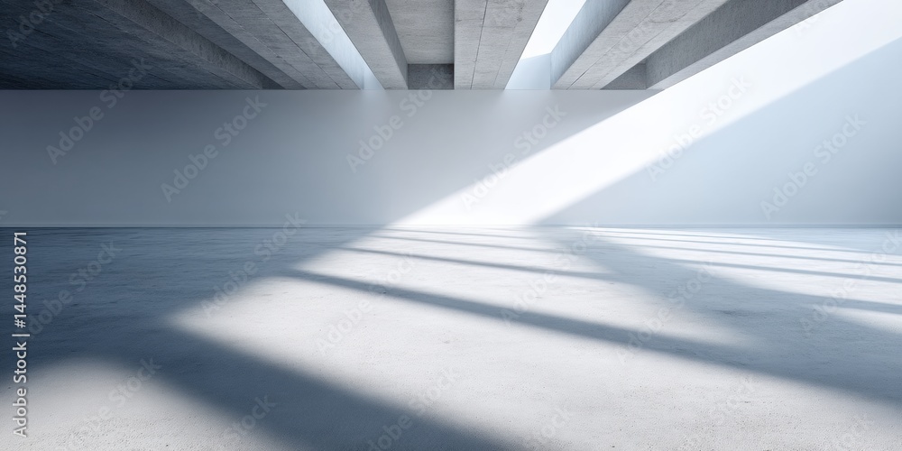 Poster minimalist corporate reset architectural light study in brutalist gray - digital transformation work