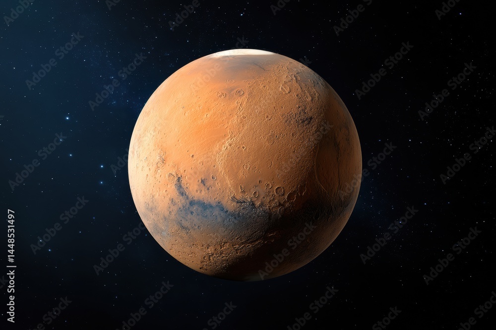 Poster Next-Gen Space Exploration High-Resolution Mars Visualization for Scientific Innovation, Interplanetary Research, and Cutting-Edge Astronomical Communications