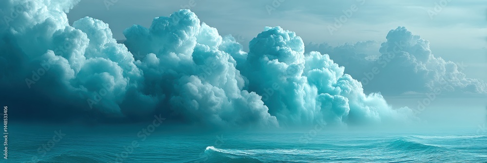 Leinwandbilder ethereal climate analytics immersive volumetric cloud visualization revealing atmospheric dynamics a