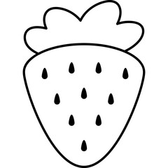 Bright and Modern Flat Design of a Strawberry Fruit Vector
