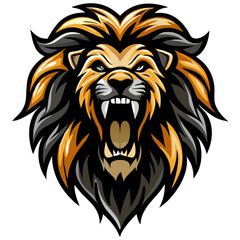 Powerful Roaring Animal Head Emblem