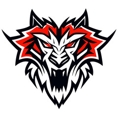 Powerful Roaring Animal Head Emblem