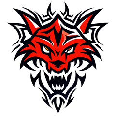 Powerful Roaring Animal Head Emblem