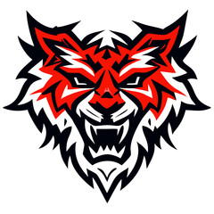 Powerful Roaring Animal Head Emblem