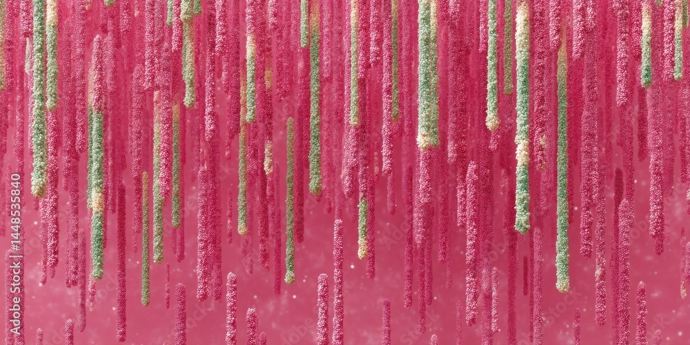 Poster Prismatic Digital Flow Vibrant Magenta and Emerald Gradient Texture - Immersive Creative Tech Background for Next-Gen Visual Storytelling