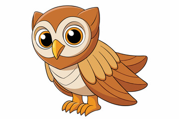 Cute Bird Vector Line Art Illustration – Clipart, Logo Icon, Black and White Bird Drawing