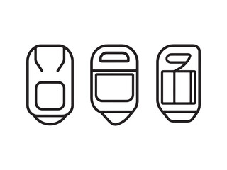 Creative Line Drawing of Sharpener for School Supplies