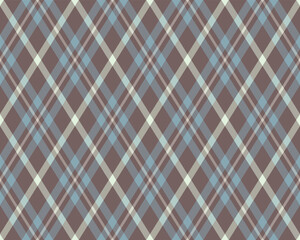 Argyle pattern of geometric rhombus. Harlequin check wallpaper design. Classic diamond shaped textile material for web background, print fabric clothing, sweater, wrapping paper, gift card, invitation