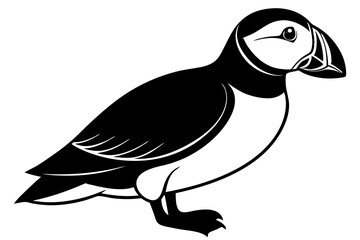 Cute Bird Vector Line Art Illustration – Clipart, Logo Icon, Black and White Bird Drawing