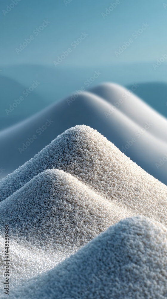 Aufkleber minimalist nordic mindscape soft monochromatic sand dune textures exploring serene digital wellness 
