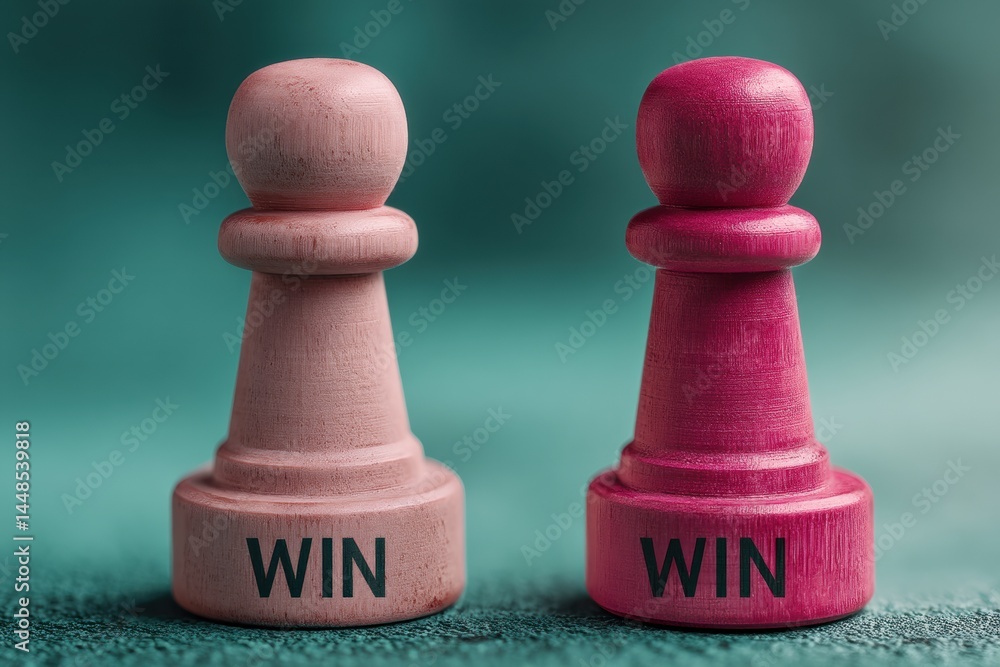 Poster Collaborative Strategy Decoded Minimalist Win-Win Negotiation Concept in Soft Color Palette - Empowering Business Mediation and Conflict Resolution Insights