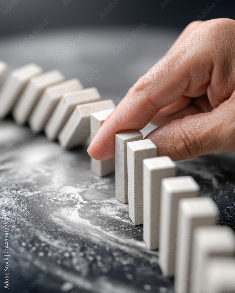 Aufkleber strategic risk mitigation minimalist business resilience concept showcasing proactive crisis managem