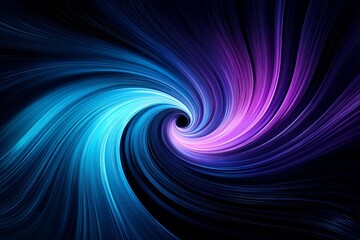 Vibrant Blue Purple Swirl Abstract - A dynamic abstract symbolizing energy, motion, cosmic swirl, infinity, and transformation. The vibrant colors create a mesmerizing visual experience