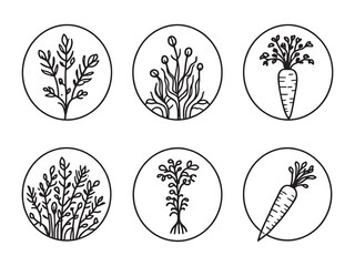 Crop Scanner line art icon for modern farming