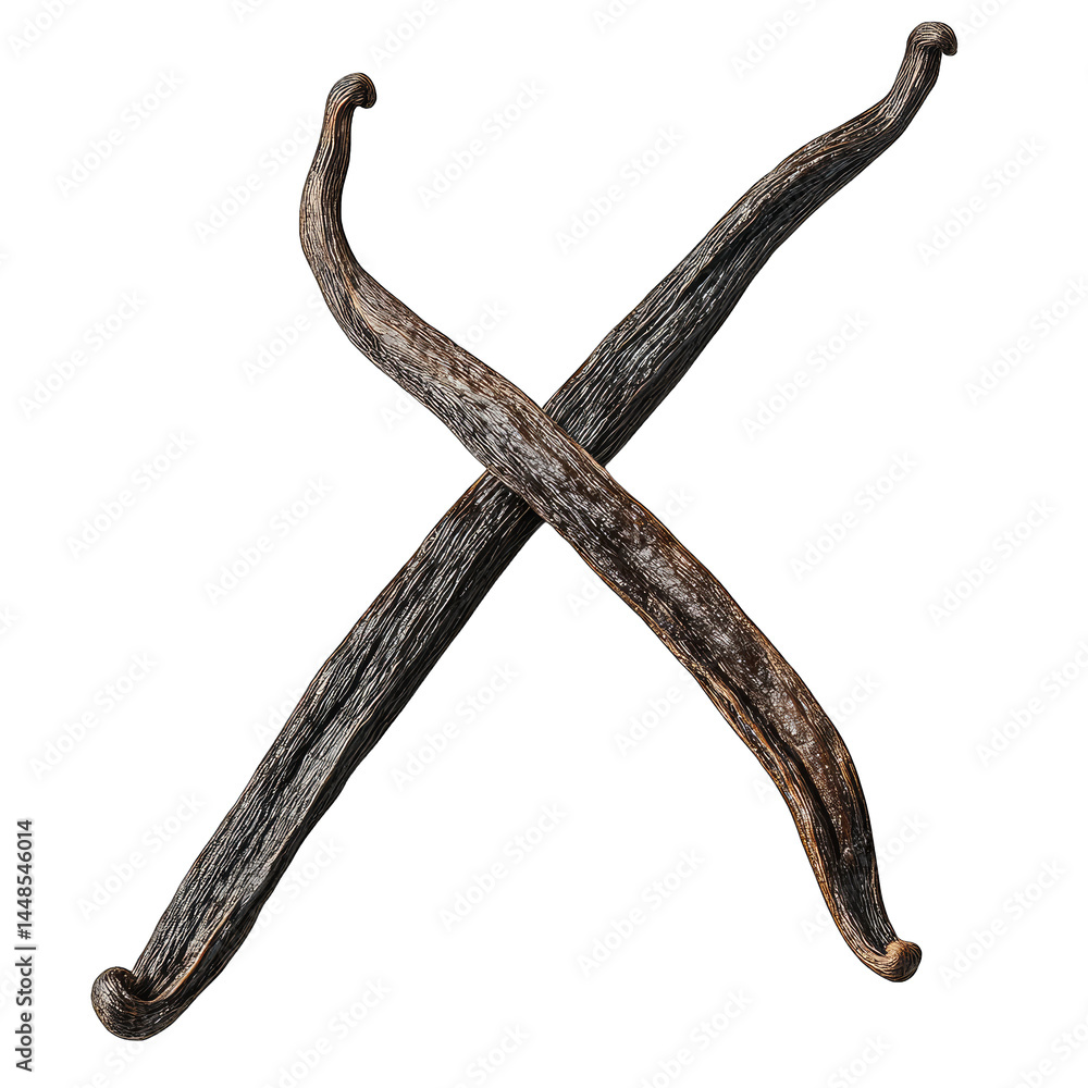 Poster two crossed wooden sticks arranged in an x shape. set against a transparent background. symbolizing 