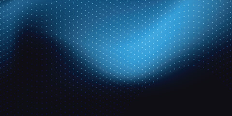 Fototapeta premium Abstract digital waving 3d particle technology background design. Futuristic moving dots particles, hi-tech and big data visualization for brochures, flyers, magazine, business card, banner. Vector.