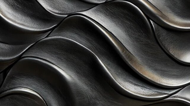 Dynamic metallic waves: fluid motion and textured patterns in contemporary design