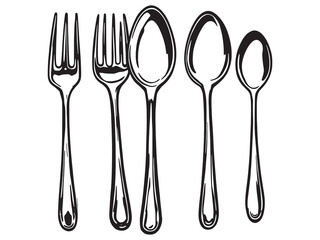 Curette spoon line art icon healthcare symbol vector image