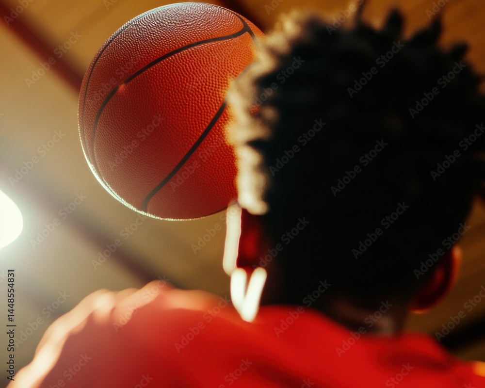 Poster Dynamic Performance Visualization High-Intensity Basketball Moment Capturing Athletic Precision, Skill Development, and Next-Gen Sports Training Dynamics