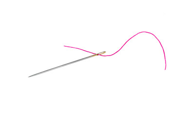 Needle with thread .