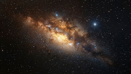 Cosmic Nebula with Stars, and Galaxy.