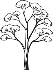 Print Pine tree silhouettes. Evergreen forest firs and spruces black shapes, wild nature trees templates. Vector illustration woodland trees set on white background vector black tree of live icon on 