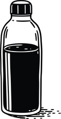 vector illustration of a bottle