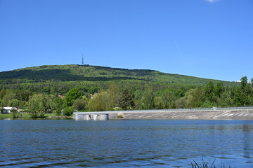 góra ślęza wrocław horyzont niebieskie niebo  © Miroslaw