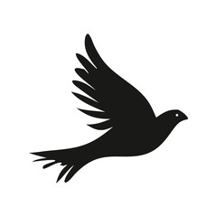 Fototapeta premium pigeon silhouette vector illustration