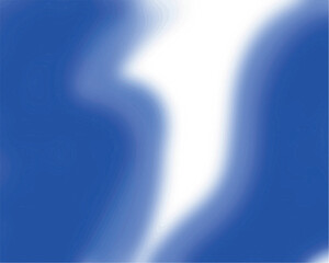 The image is an abstract composition featuring a gradient blend of bright blue and white.  The colors are softly diffused, creating a blurry, almost ethereal effect