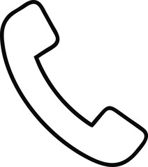 call line art vector  icon