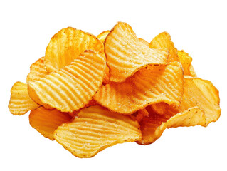 Isolated Stack of Crispy Chips