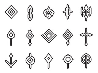 Detailed Line Art of a Rivet for Mechanical Illustration