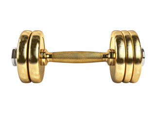 Isolated Golden Dumbbell