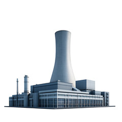 Power Plant Industrial Building Energy Production Cooling Tower