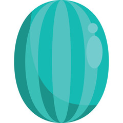 Minimalist Juicy Watermelon Vector in Bright Colors