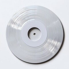 Clear vinyl record with white label