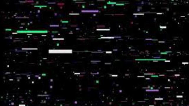 abstract digital background Glitch Overlay Stock Video Footage TV damage transition with noise distortion effect for glitchy and retro video editing, Damage, grunge, light leak free stock video glitch