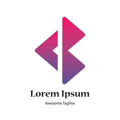 cb or cm letter creative abstract logo design icon