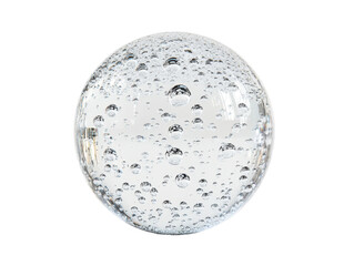 Isolated sphere full of water bubbles