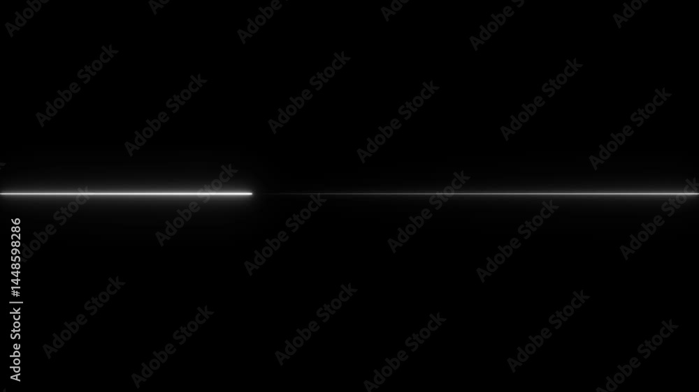 Poster neon line icon animation art,the direction of the horizontal neon line , straight neon line animatio