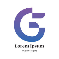 g letter creative abstract logo design icon