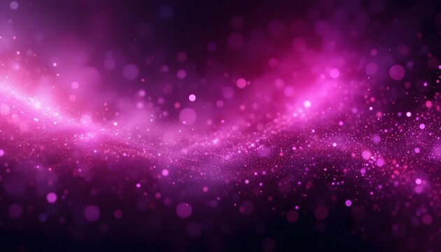 Neon Magenta Violet Foil Abstract Background with Glitter Particles – Generative AI