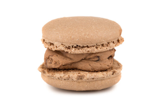 Single macaron cookie