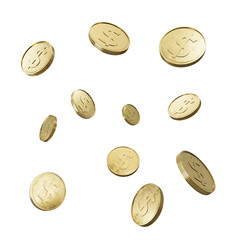 euro coins isolated on white