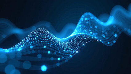 futuristic glowing plexus network sprawls across darkened background intricate lines shapes morphing endless loop