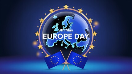 Europe Day, Celebrating Europe Day on May 9th with unity and cooperation spirit.