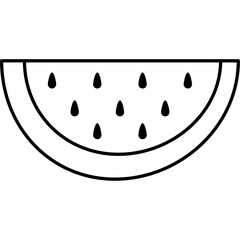 Minimalist Juicy Watermelon Vector in Bright Colors