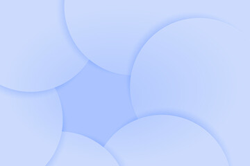 A blue background with white circles