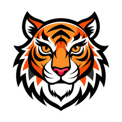 Stylized Tiger Face Tribal Vector